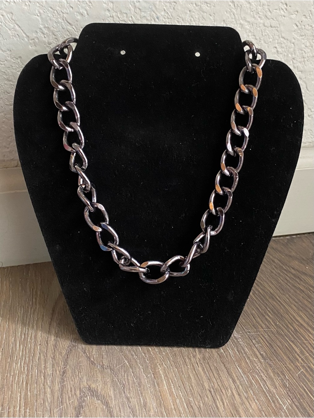 paparazzi Gunmetal Chunky Link Necklace